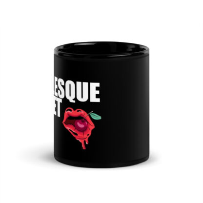 Burlesque Buffet Black Glossy Mug - Image 3