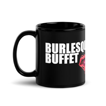 Burlesque Buffet Black Glossy Mug