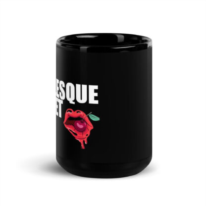 Burlesque Buffet Black Glossy Mug - Image 6