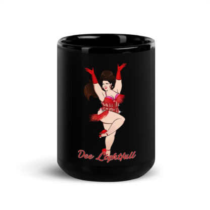 Dee Lightfull Black Glossy Mug - Image 6